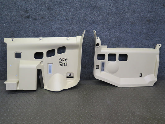 07-13 BMW E92 E93 335i Left Right Under Dash Lower Knee Trim Panel Set Beige OEM