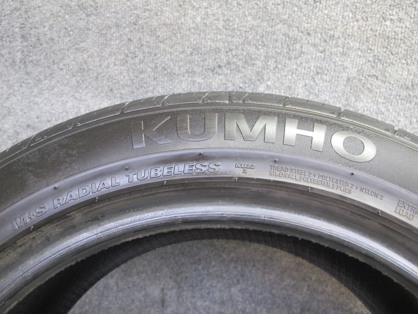 Set of 2 Kumho Ecsta 4X II A/S Tire 225/50 ZR17 98W 0923 4724 8/32 9/32 Tread