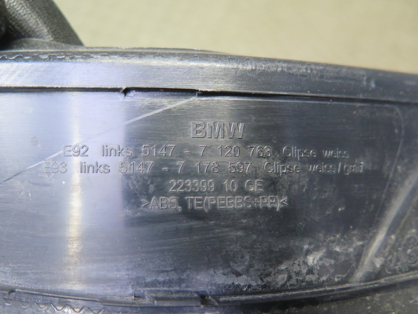 07-13 BMW E92 E93 335i Left & Right Door Scuff Sill Plate Trim Panel Set OEM