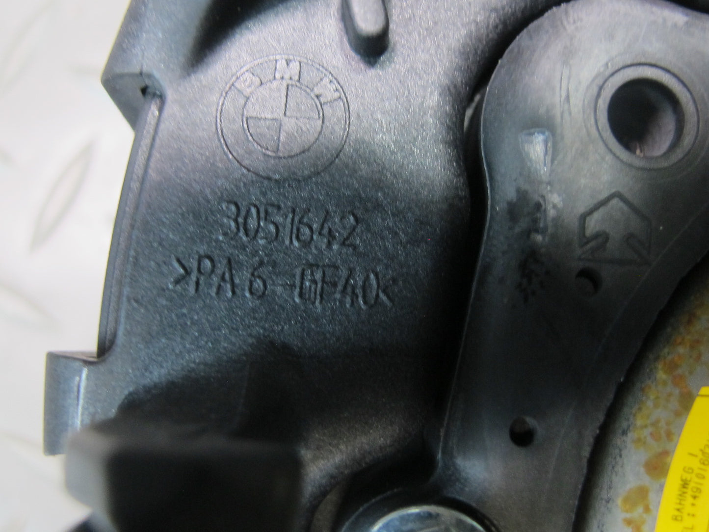 07-10 BMW E90 E91 E92 E93 FRONT LEFT DRIVER SIDE SPORT STEERING WHEEL SRS AIRBAG 3051642 OEM