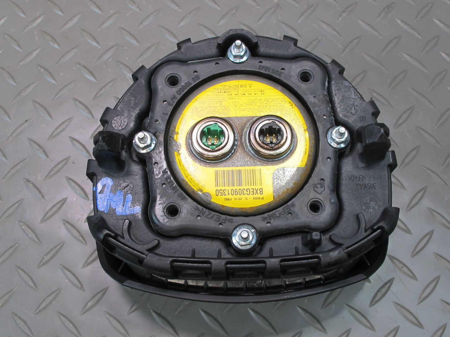 07-10 BMW E90 E91 E92 E93 FRONT LEFT DRIVER SIDE SPORT STEERING WHEEL SRS AIRBAG 3051642 OEM