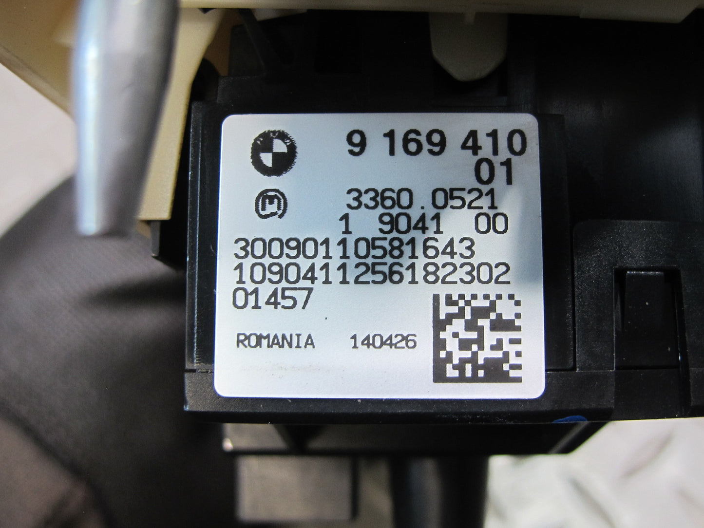 07-13 BMW E92 E93 335i Headlight Fog Light Control Switch w Trim 9169410 OEM