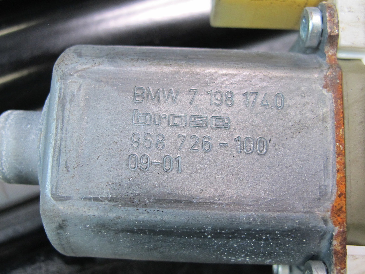 07-13 BMW E93 335i Convertible Rear Right Quarter Window Regulator w Motor OEM