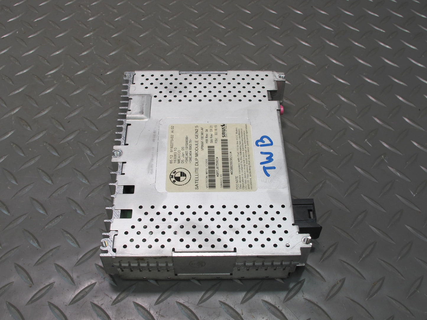 07-10 BMW E90 E91 E92 E93 335i Sirius Satellite Radio Control Module 9192273 OEM