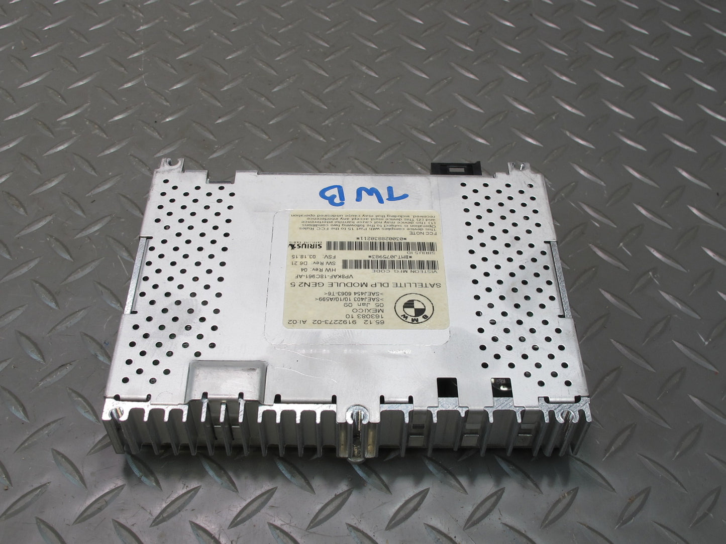 07-10 BMW E90 E91 E92 E93 335i Sirius Satellite Radio Control Module 9192273 OEM