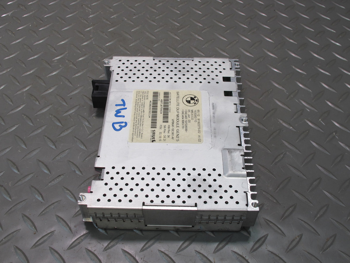 07-10 BMW E90 E91 E92 E93 335i Sirius Satellite Radio Control Module 9192273 OEM