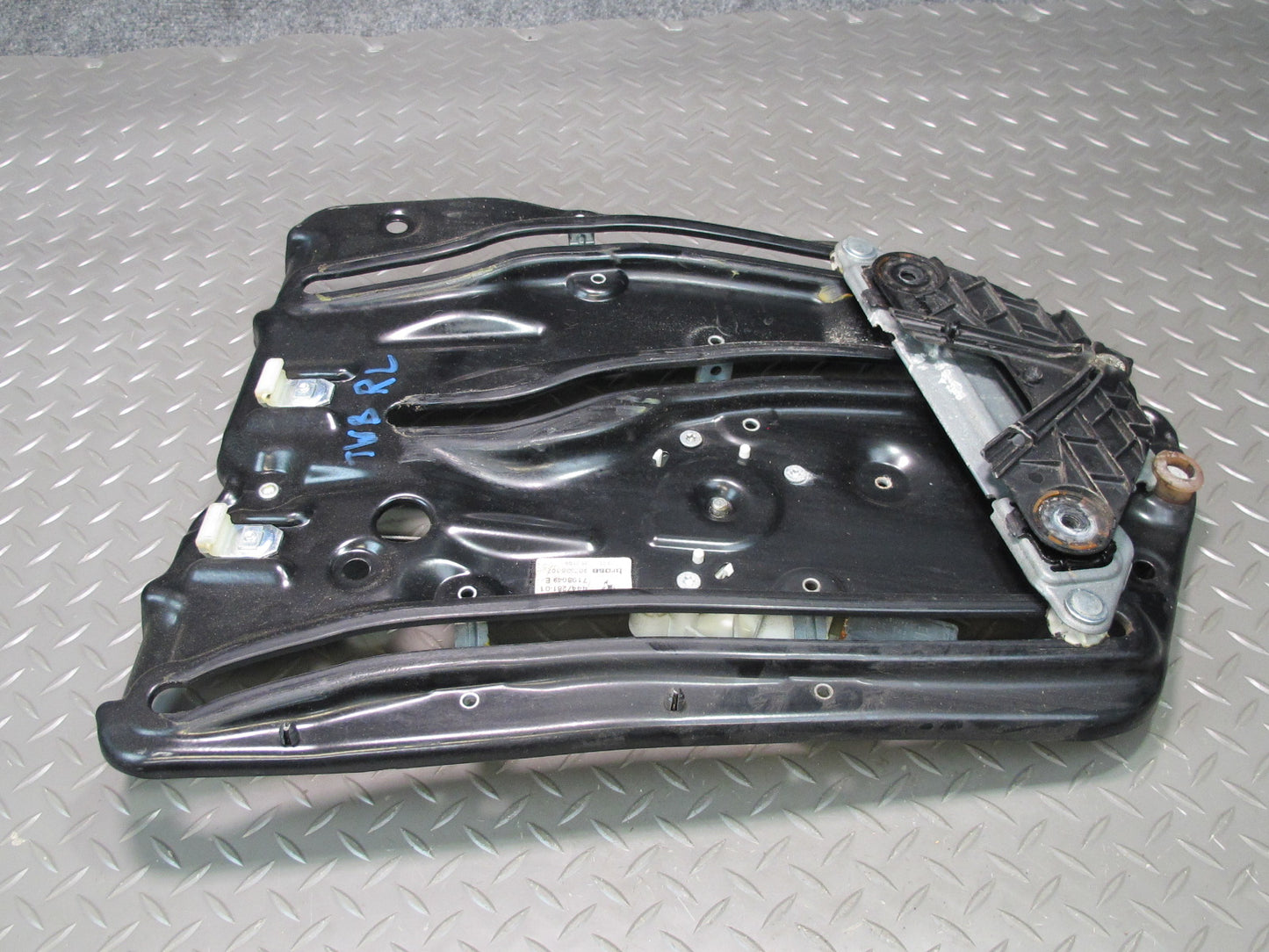 07-13 BMW E93 335i Convertible Rear Left Quarter Window Regulator w Motor OEM