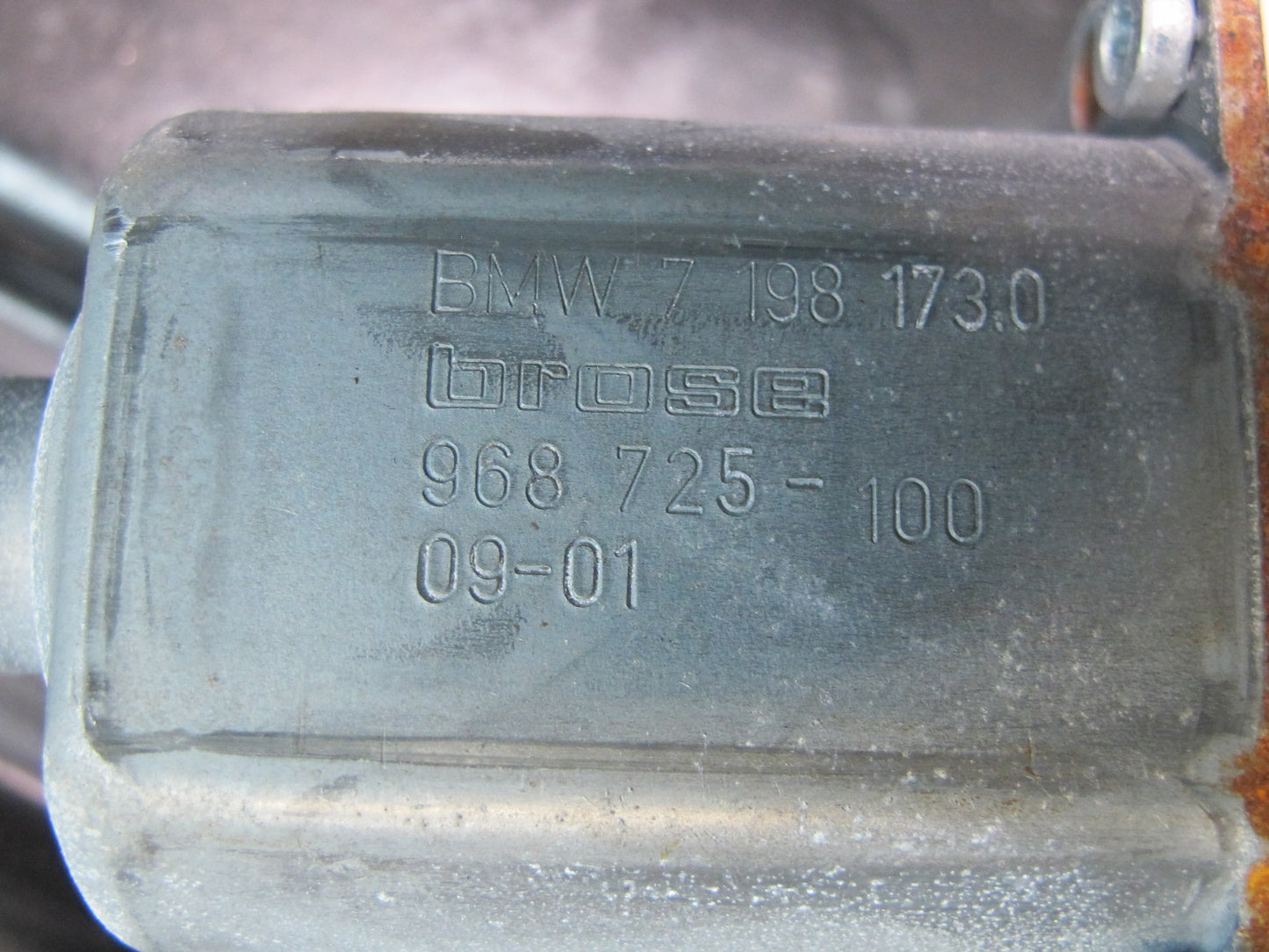 07-13 BMW E93 335i Convertible Rear Left Quarter Window Regulator w Motor OEM