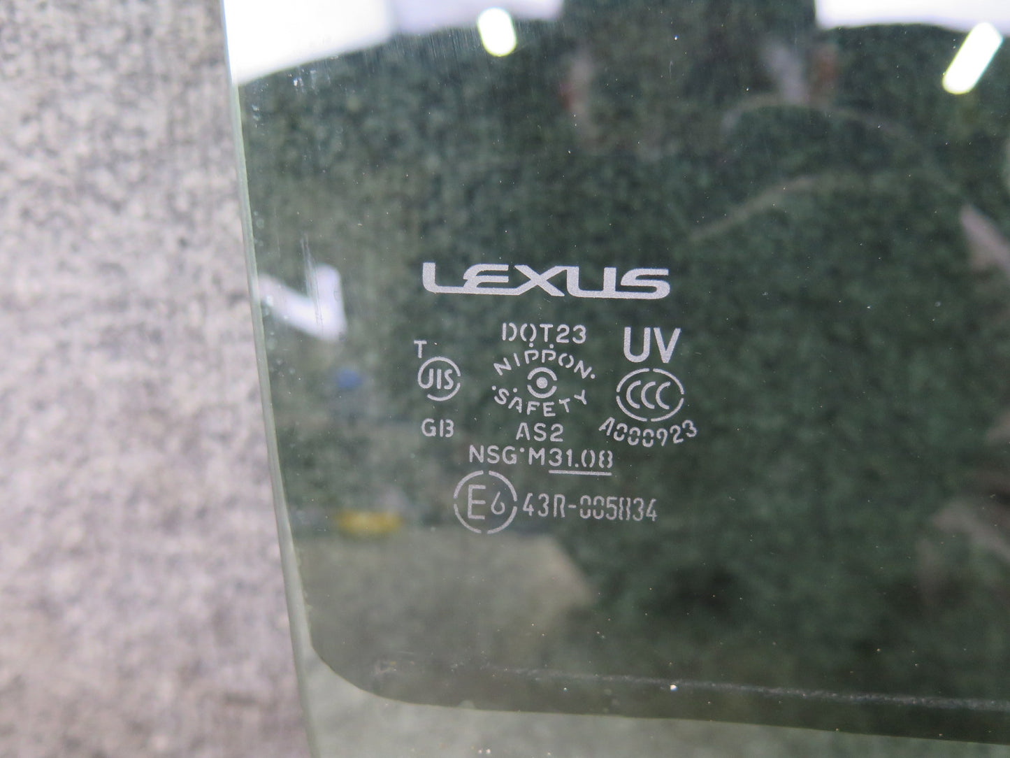 06-14 Lexus IS250 IS350 Is-f Sedan Rear Right Door Glass Window OEM