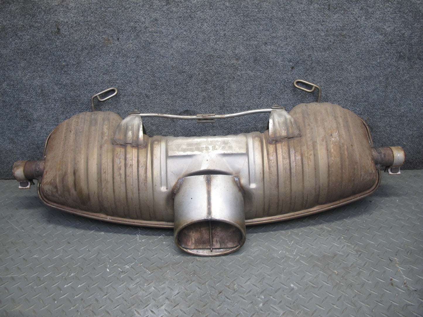 1997-1999 Porsche Boxster 986 2.5L Rear Exhaust Muffler w Tip 99611112107