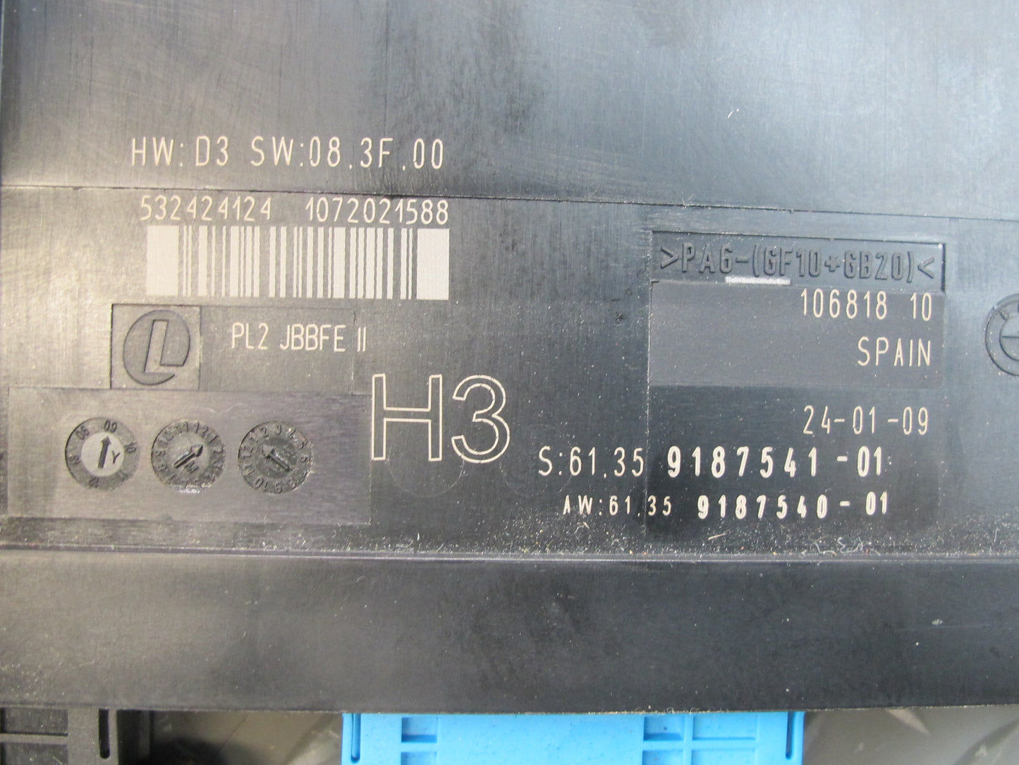 07-13 BMW E90 E92 E93 335i PL2 JBFE2 Comfort Body Control Module BCM BCU OEM