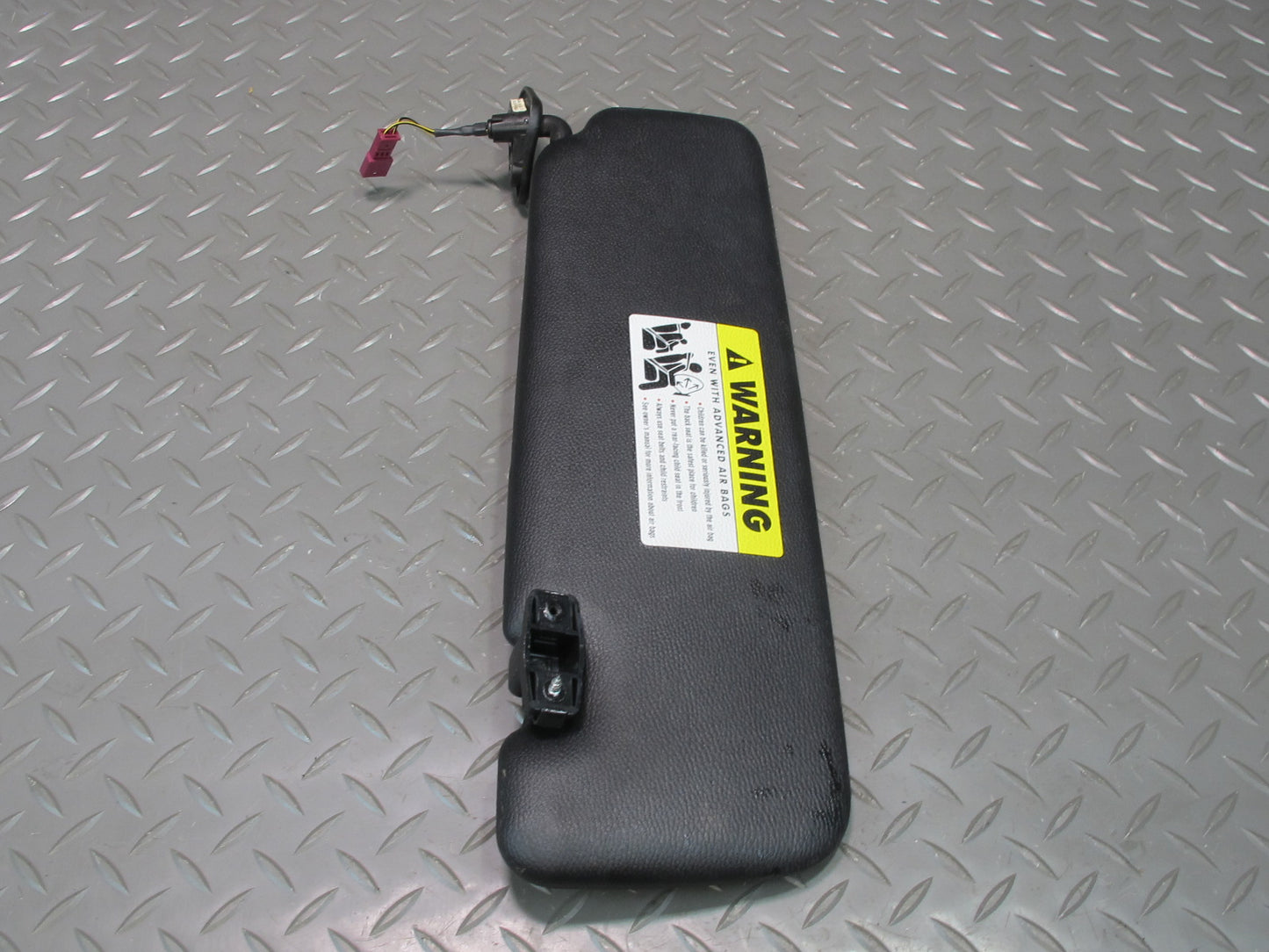 07-13 BMW E93 335I Convertible Set of 2 Front Left & Right Sun Visor Black OEM