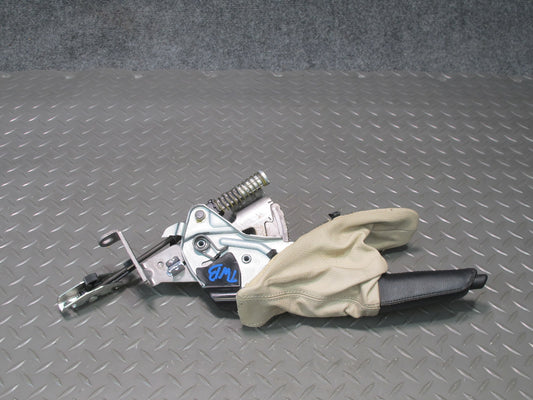 07-13 BMW E92 E93 335I Emergency Parking Handbrake Handle w Boot Beige 64K OEM