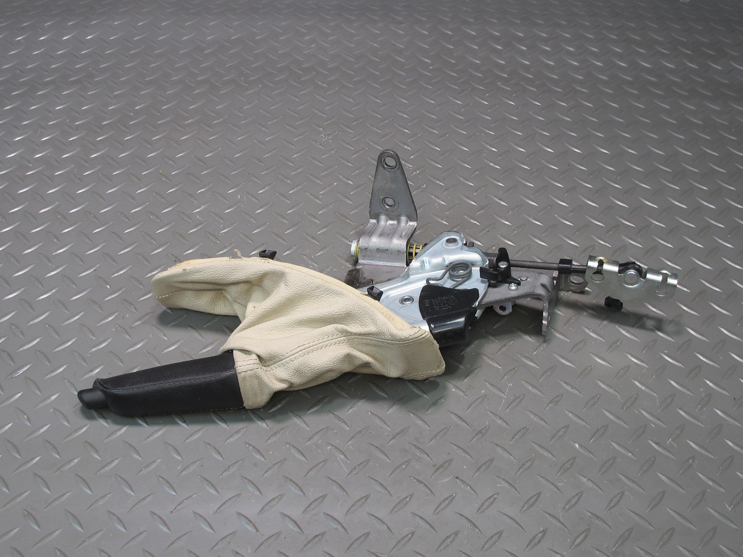 07-13 BMW E92 E93 335I Emergency Parking Handbrake Handle w Boot Beige 64K OEM