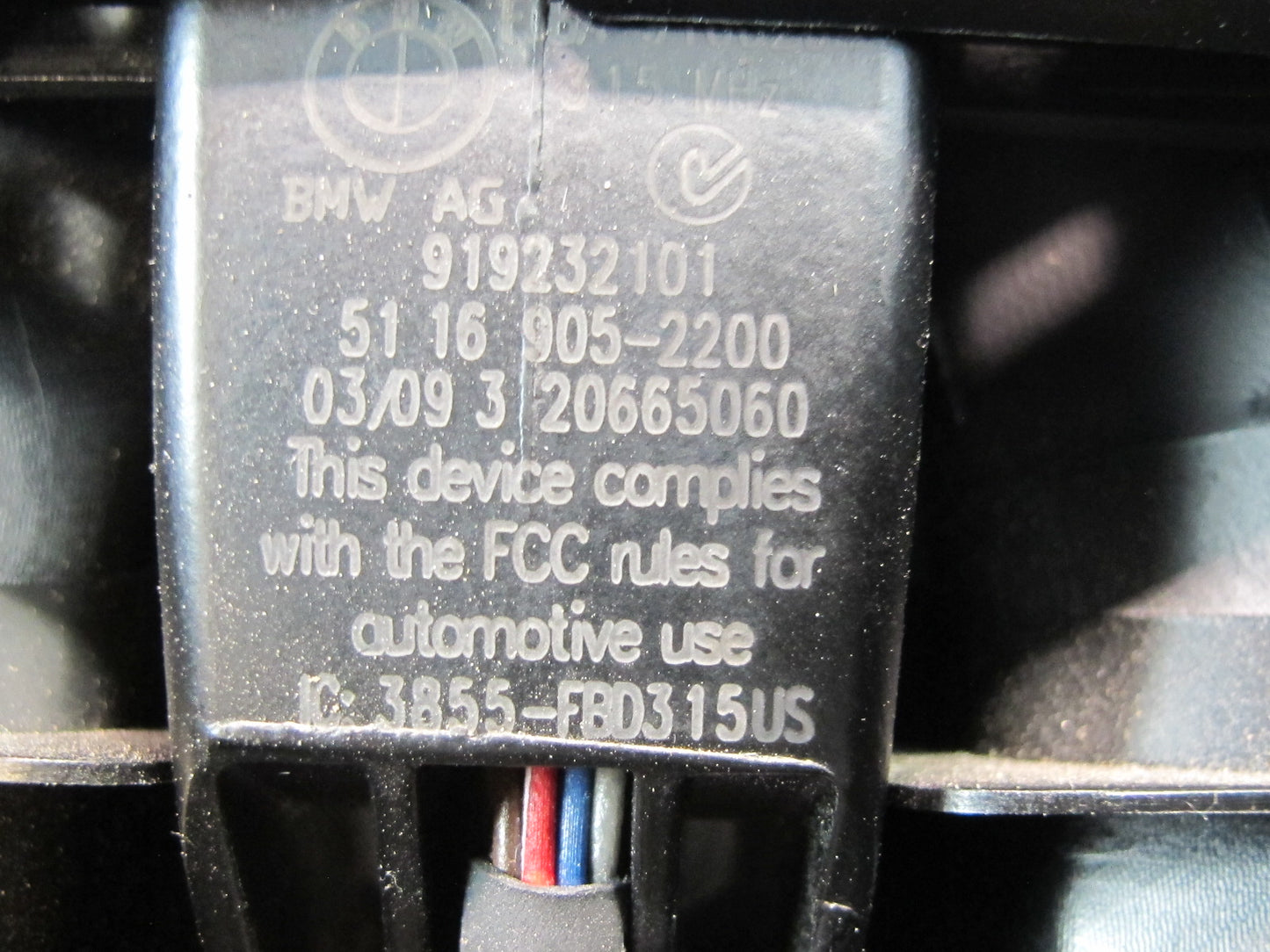 07-13 BMW E92 E93 335i Auto Dim Interior Rear View Mirror w Homelink 9052200 OEM