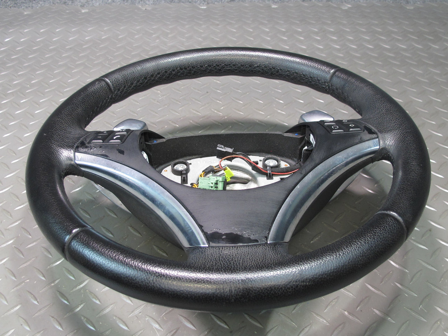 08-10 BMW E90 E92 E93 335i A/T Leather Sport Steering w Controls & Paddles OEM