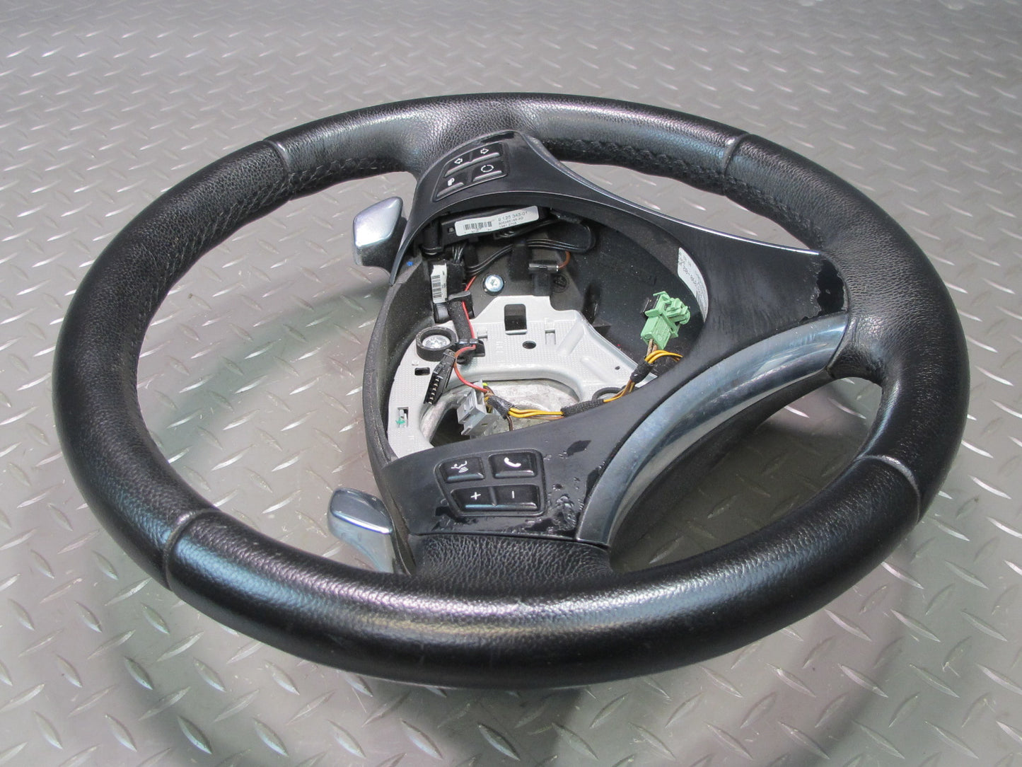 08-10 BMW E90 E92 E93 335i A/T Leather Sport Steering w Controls & Paddles OEM