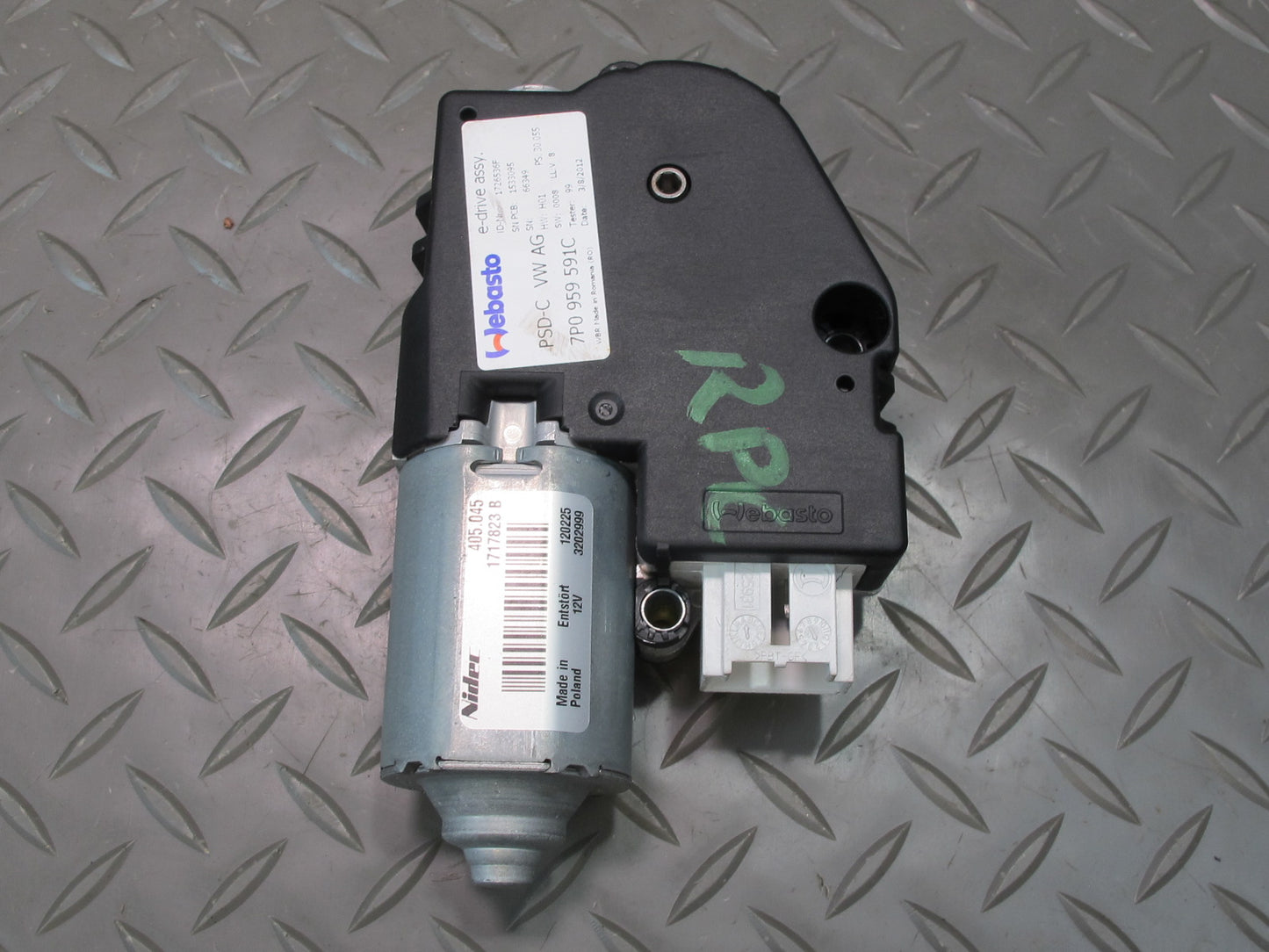2011-2018 Porsche Cayenne 958 Rear Panoramic Sunroof Drive Motor