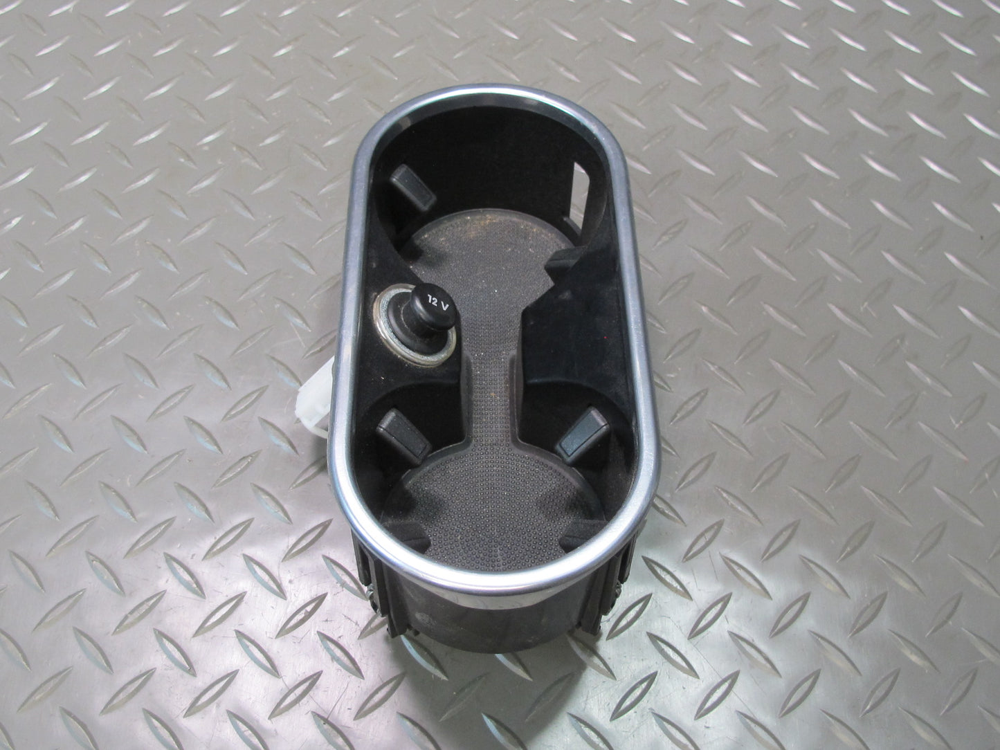 11-18 Porsche Cayenne 958 Front Center Console Drink CUP Holder W/ 12V Socket