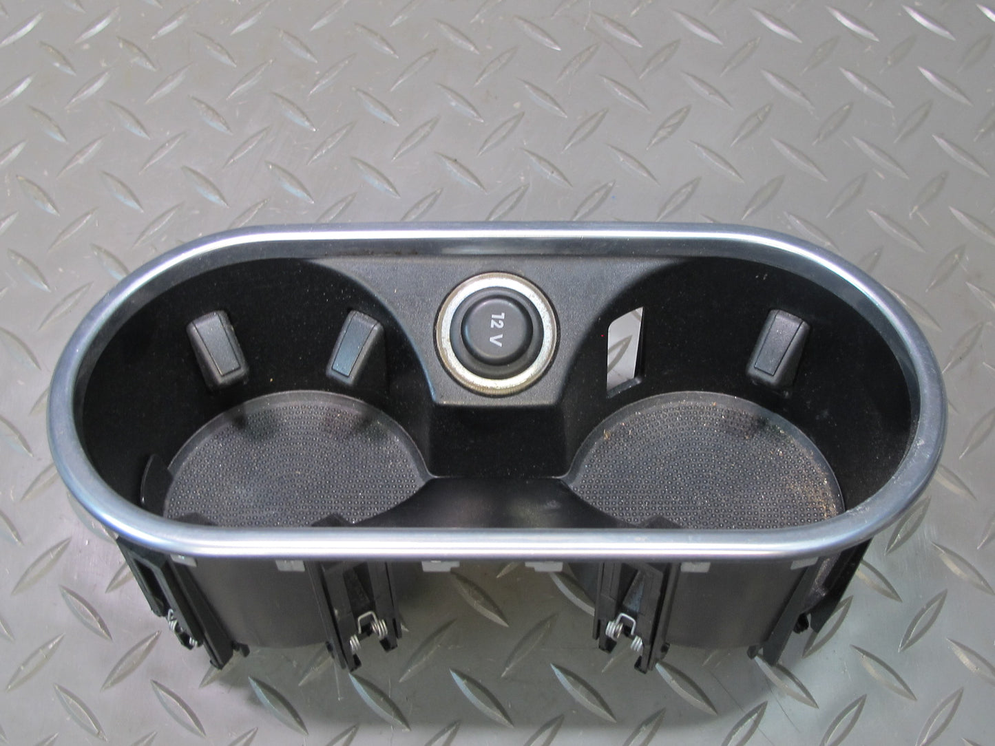 11-18 Porsche Cayenne 958 Front Center Console Drink CUP Holder W/ 12V Socket