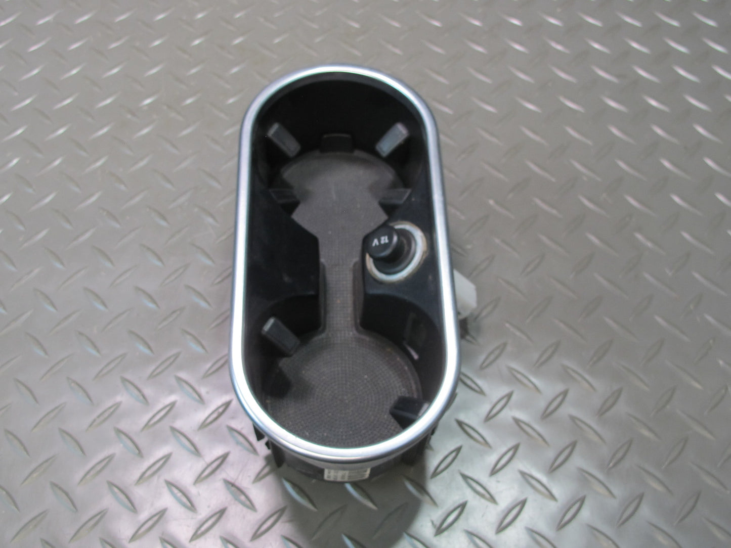 11-18 Porsche Cayenne 958 Front Center Console Drink CUP Holder W/ 12V Socket