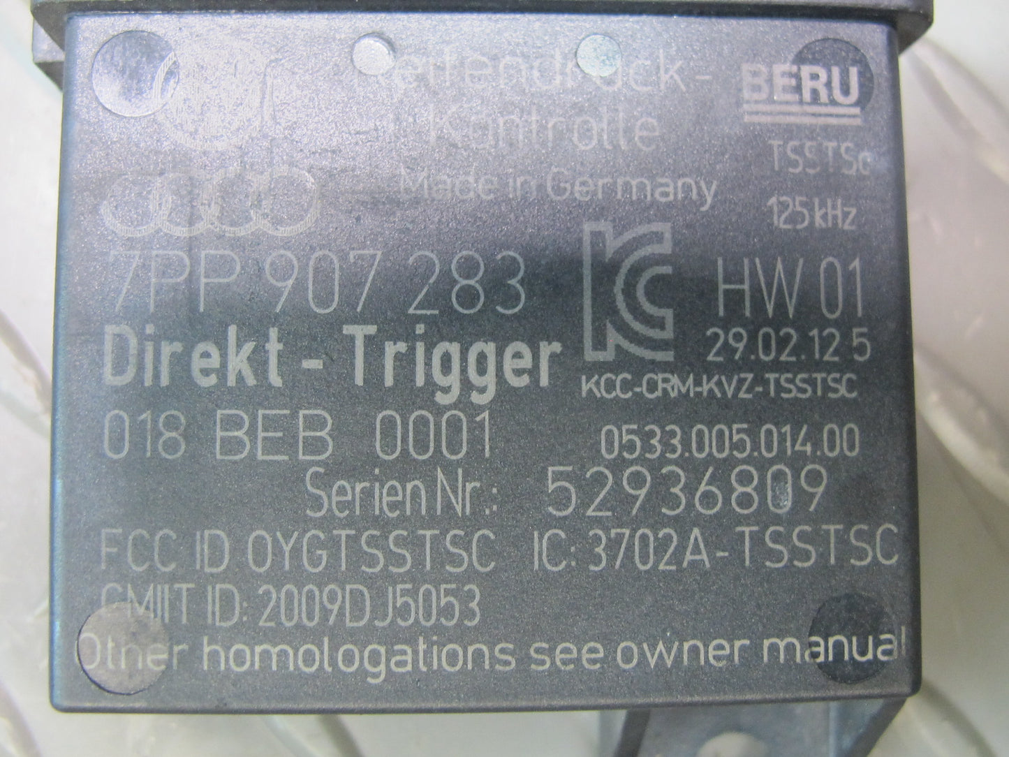 2011-2014 Porsche Cayenne 958 TPMS Tire Pressure Sensor Module Unit Set