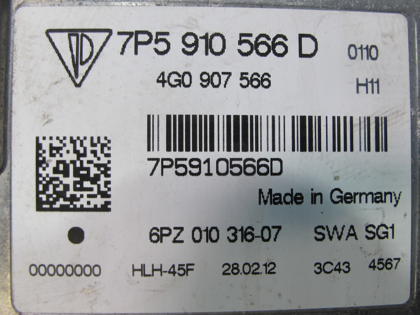 11-14 Porsche Cayenne 958 Blind Spot Lane Departure Distance Radar Sensor Set