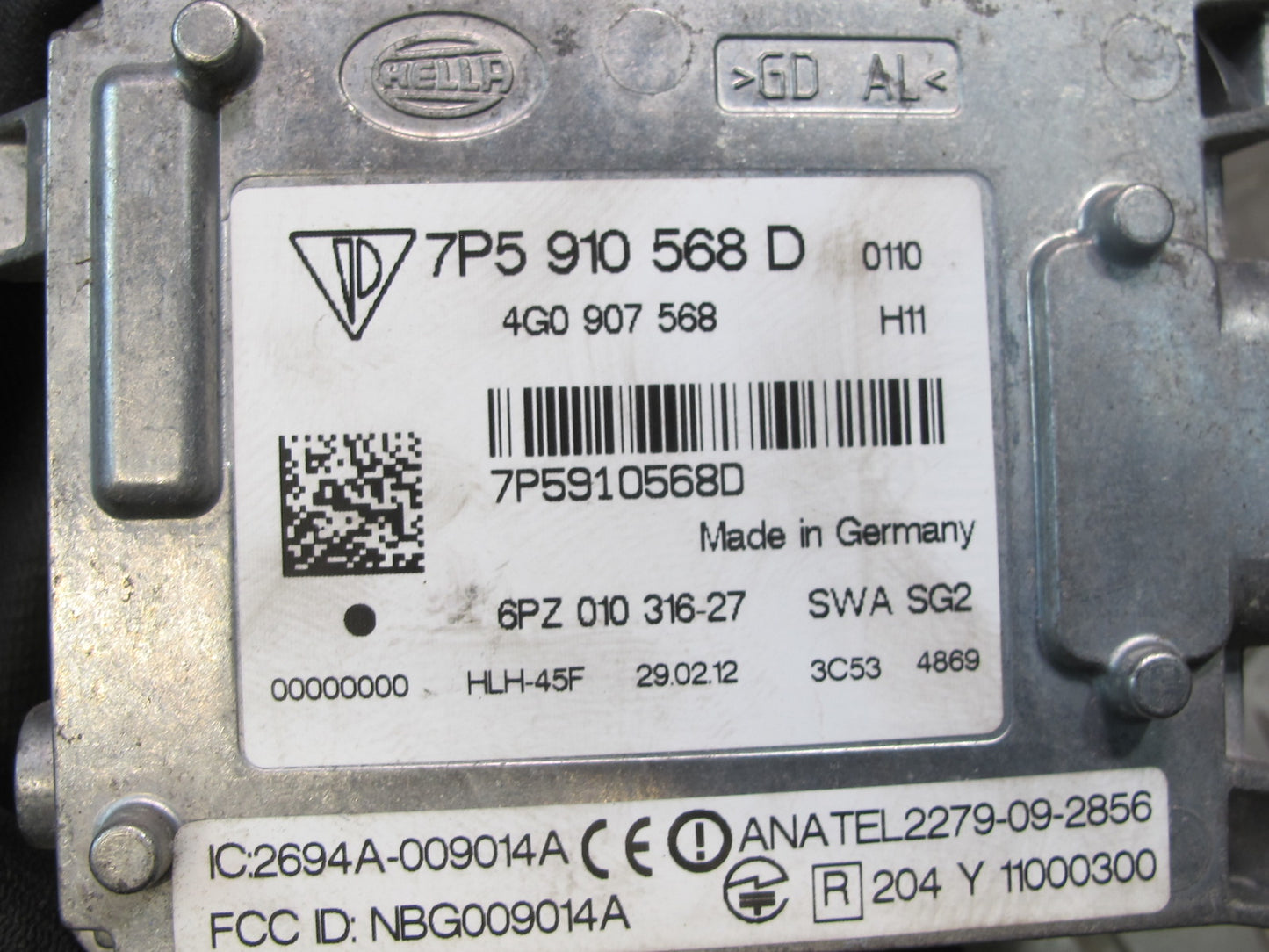 11-14 Porsche Cayenne 958 Blind Spot Lane Departure Distance Radar Sensor Set