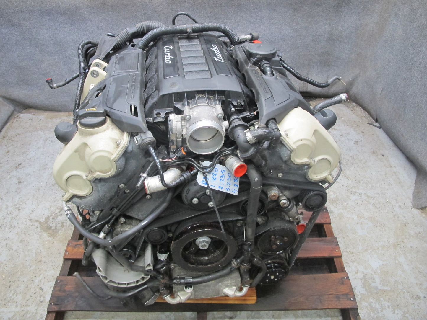 11-14 Porsche Cayenne 958 4.8L Turbo V8 M48.52 Complete Engine Motor 67K Miles