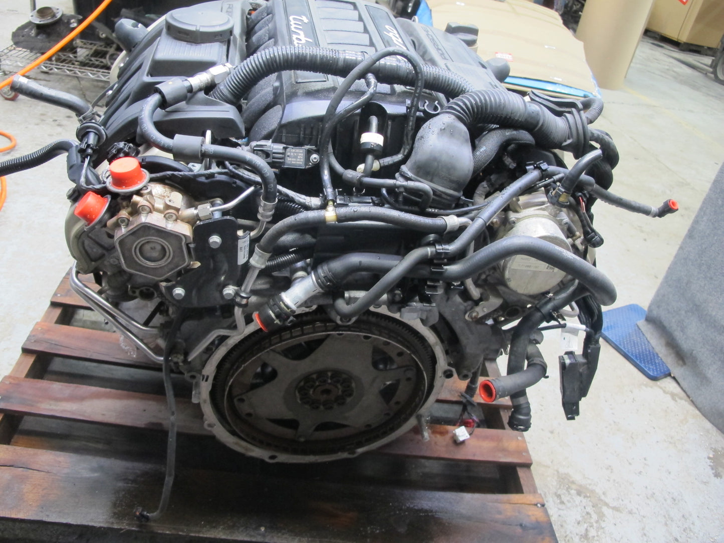 11-14 Porsche Cayenne 958 4.8L Turbo V8 M48.52 Complete Engine Motor 67K Miles