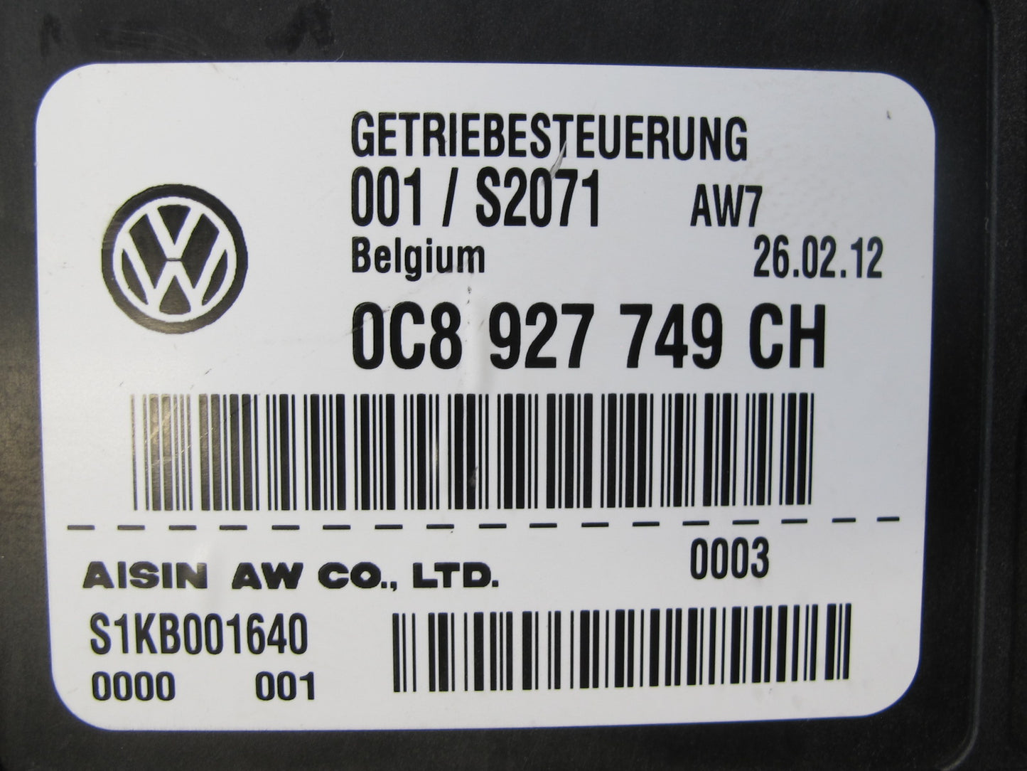 2012 Porsche Cayenne 958 Turbo TCU TCM Transmission Control Module 0C8927749CH