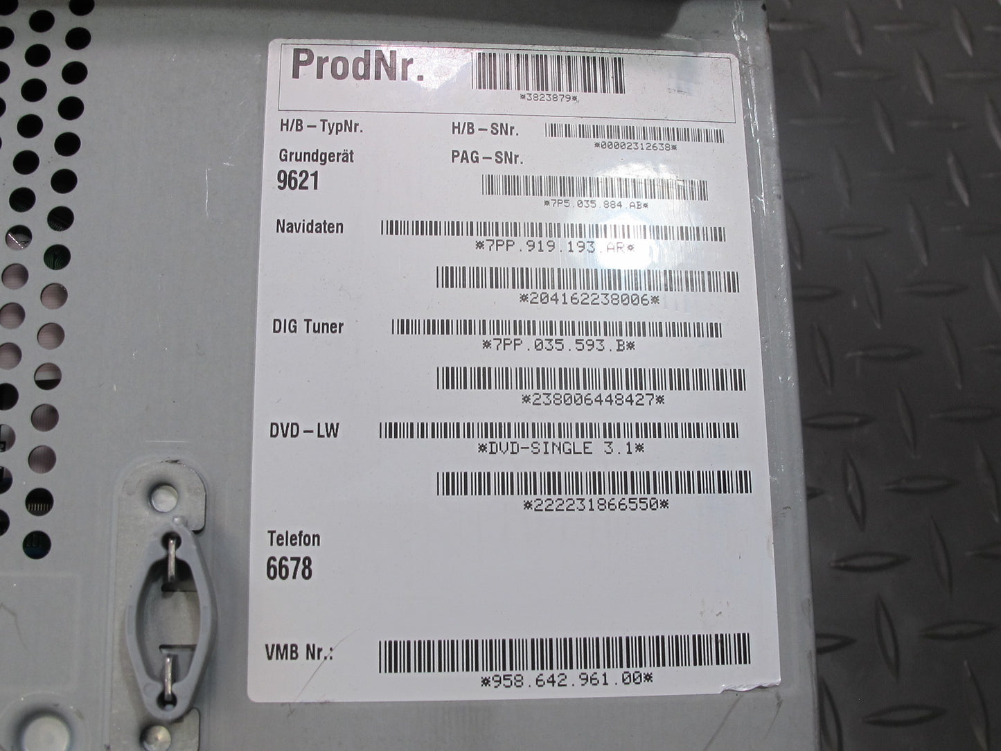 2012 Porsche Cayenne 958 CD Radio Receiver Navi Display Screen Monitor