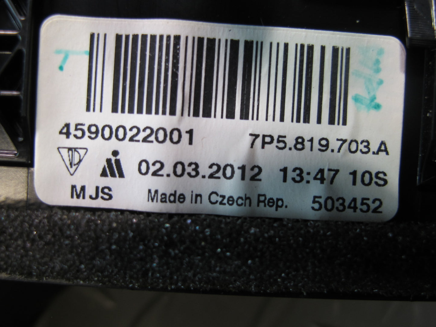 2011-2018 Porsche Cayenne 958 Dash Front Left A/C Air Vent Grille 7P5819703A