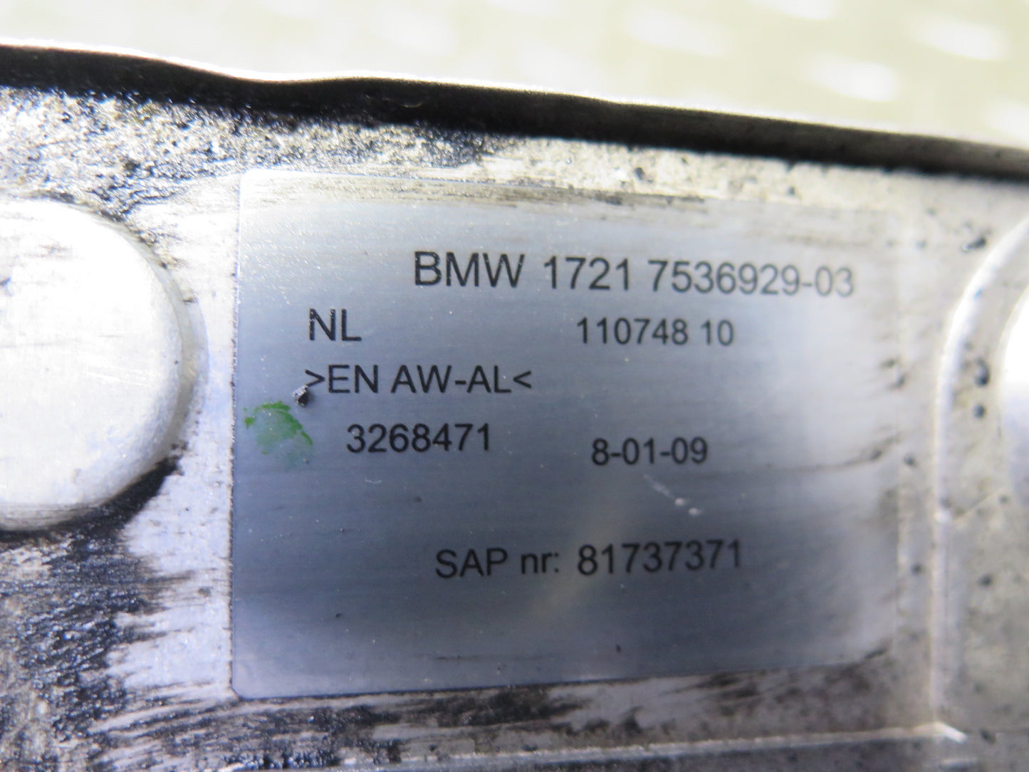 07-13 BMW E90 E92 E93 335I RWD A/T Oil Cooler Heat Exchanger w Pipe Line Set OEM