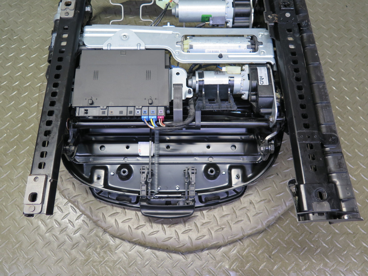 07-13 BMW E93 335i Convert Front Right Sport Seat Lower Frame Track Rail 64K OEM