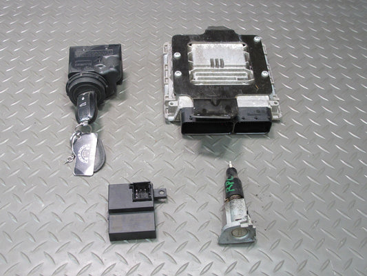 2012 Porsche Cayenne 958 4.8L Turbo ECU Module Ignition Door Lock KEY Set