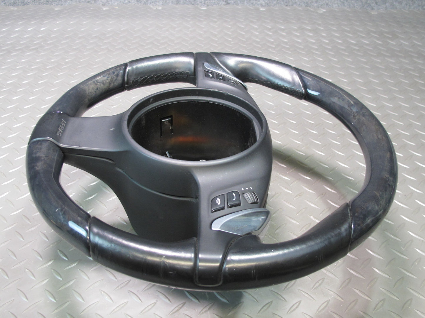 2011-2014 Porsche Cayenne 958 Multi Function Heated Steering Wheel Leather Black