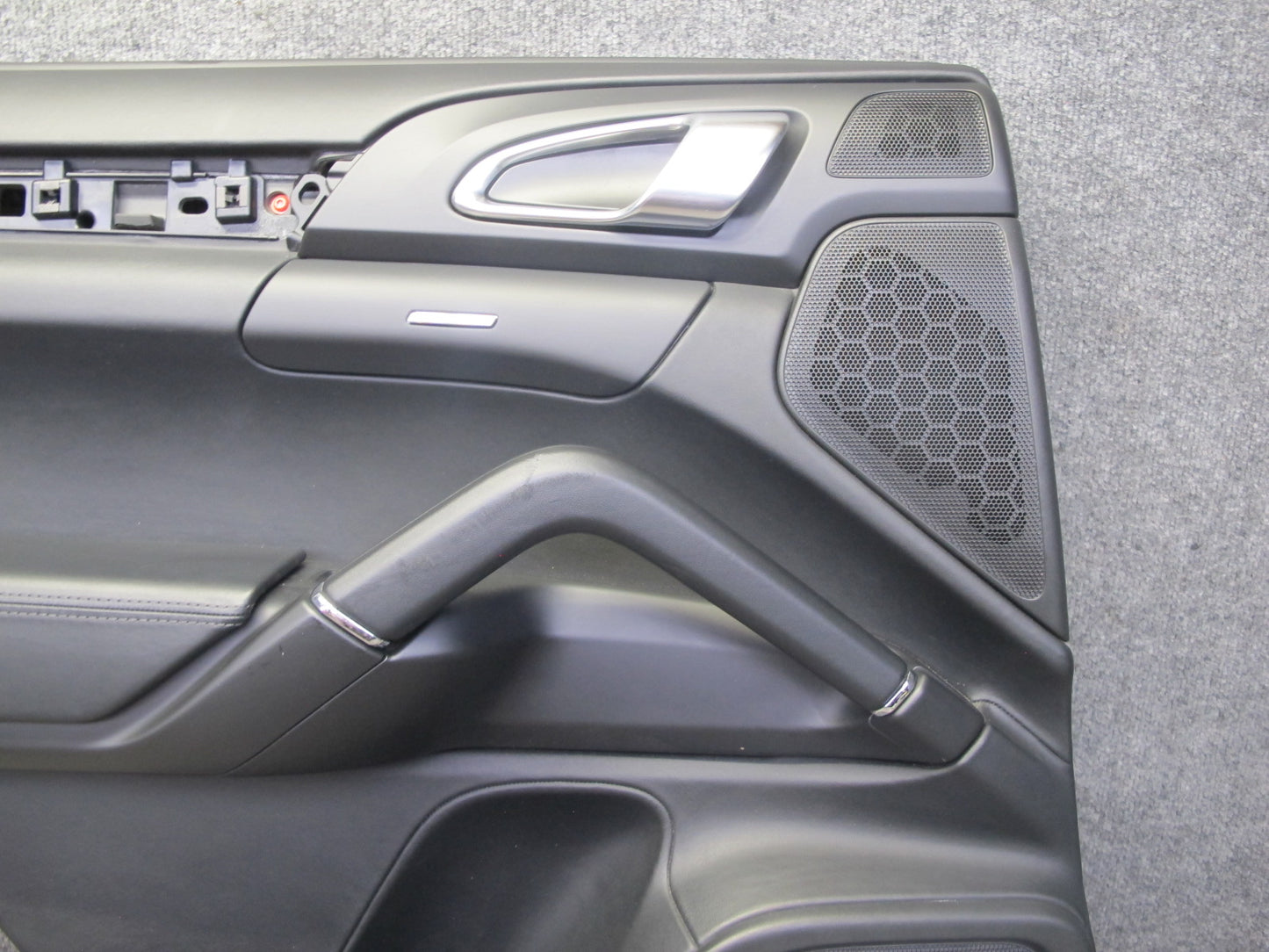 11-18 Porsche Cayenne 958 Rear Left Right Side Interior Door Panel W/ Shade Set