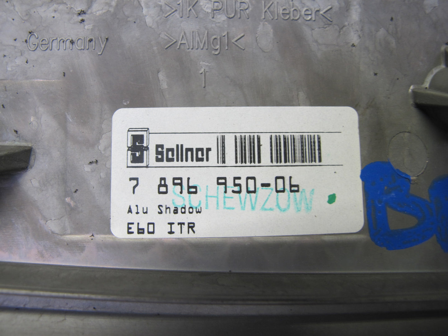 2006-2007 BMW E60 M5 Dash Door Console Aluminium Trim Bezel Cover Panel Set