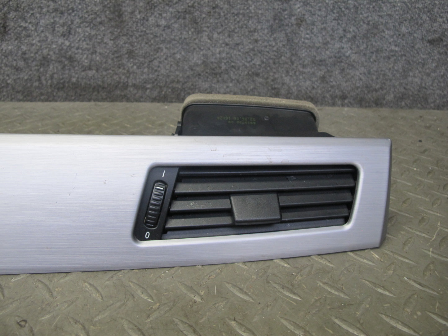 2006-2007 BMW E60 M5 Dash Door Console Aluminium Trim Bezel Cover Panel Set