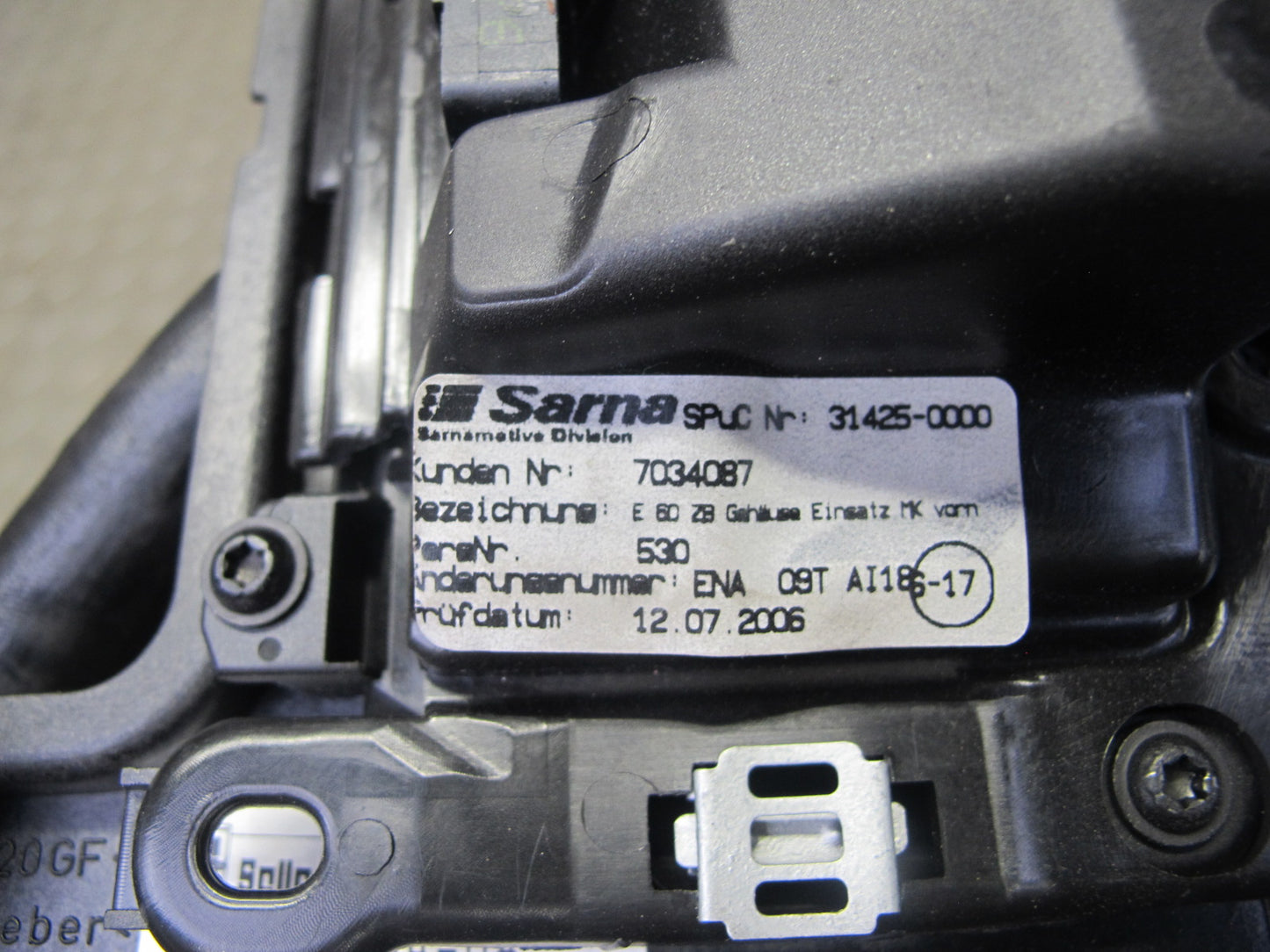 2006-2007 BMW E60 M5 Dash Door Console Aluminium Trim Bezel Cover Panel Set