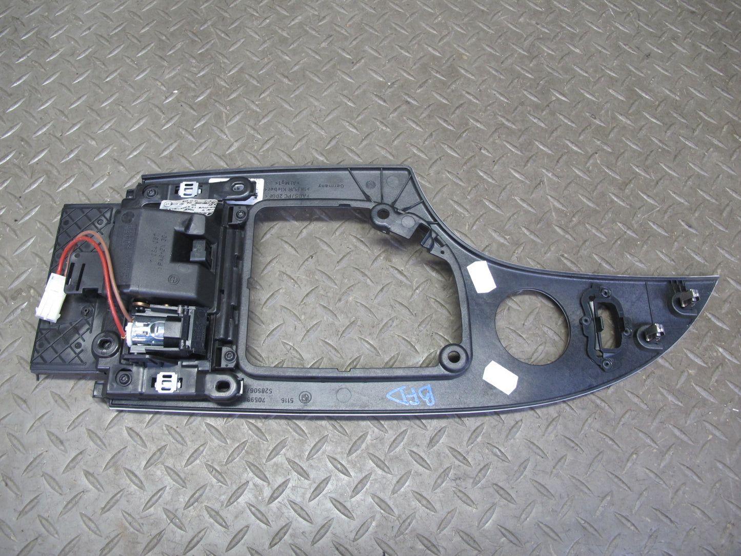 2006-2007 BMW E60 M5 Dash Door Console Aluminium Trim Bezel Cover Panel Set