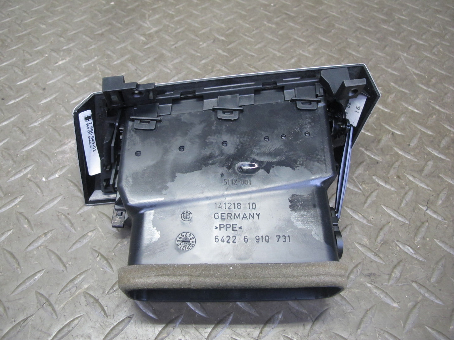 2006-2007 BMW E60 M5 Dash Door Console Aluminium Trim Bezel Cover Panel Set