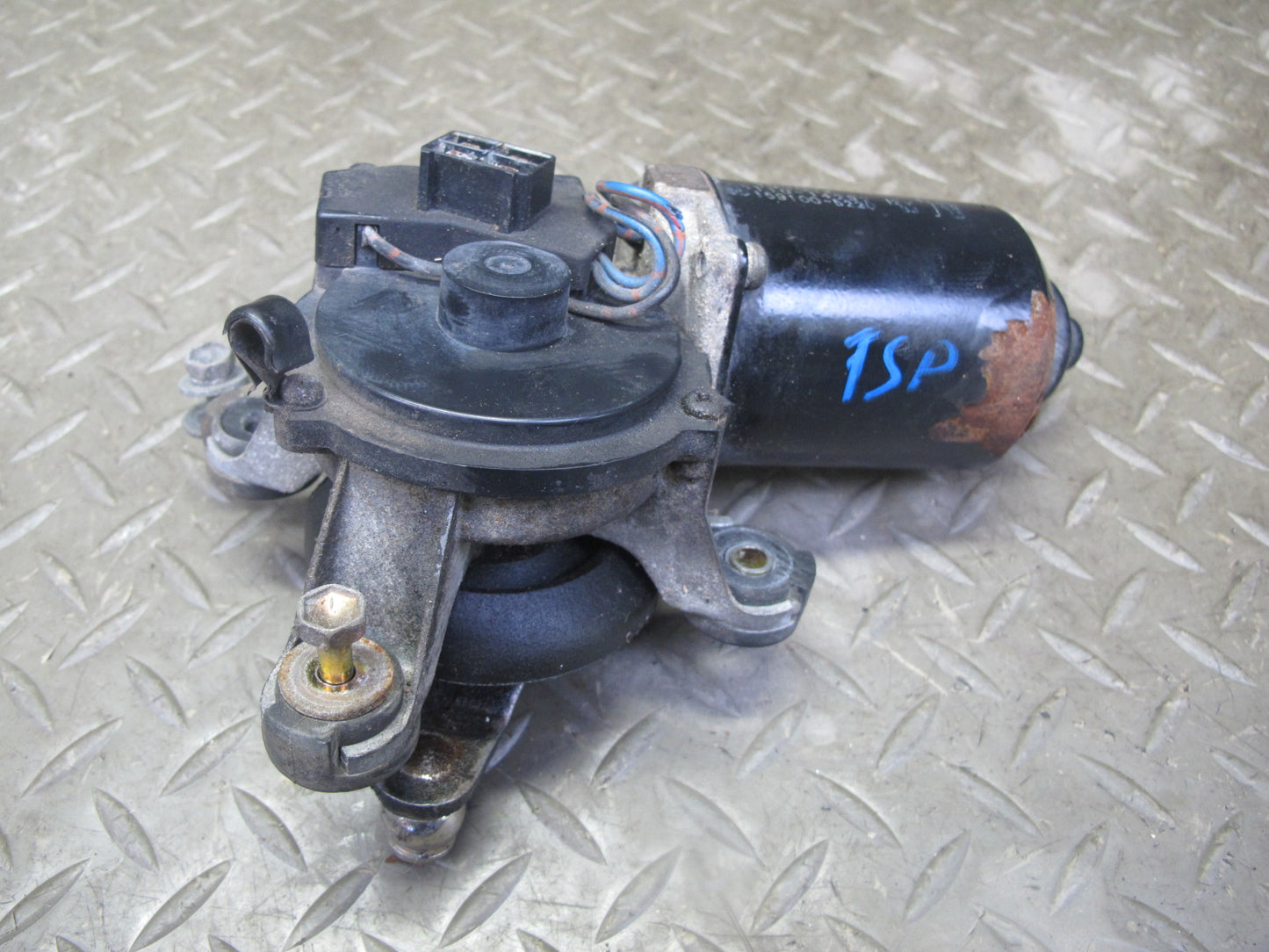 86-92 Toyota Supra MA70L Front Windshield Wiper Transmission Linkage w Motor OEM