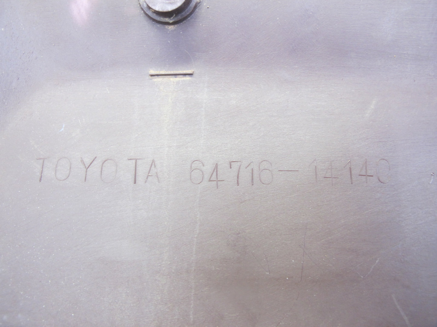 86-92 Toyota Supra MA70L MK3 Rear Trunk Hatch Center Trim Cover Panel Maroon OEM