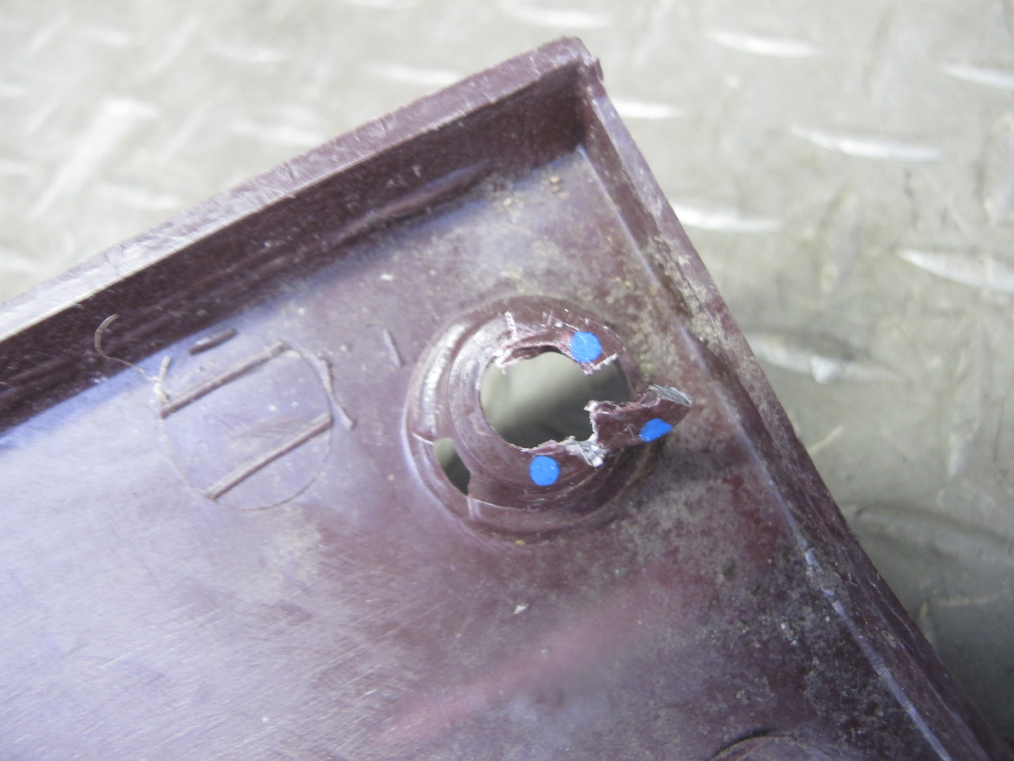 86-92 Toyota Supra MA70L MK3 Rear Trunk Hatch Center Trim Cover Panel Maroon OEM