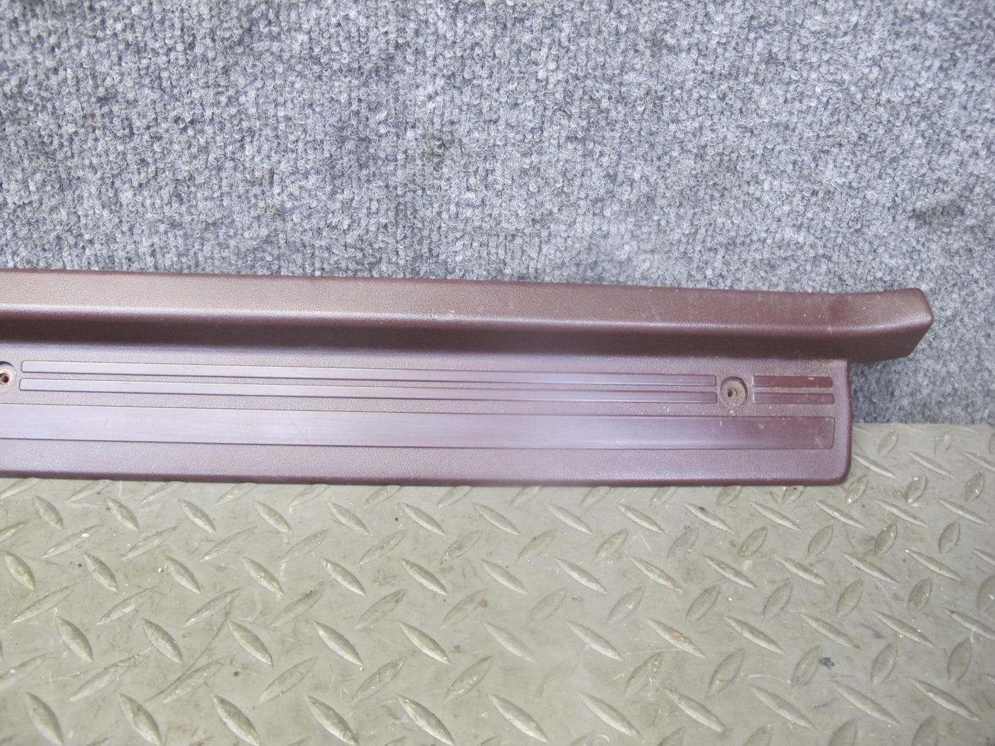 86-92 Toyota Supra MA70L MK3 Left or Right Door Scuff Sill Plate Trim Maroon OEM