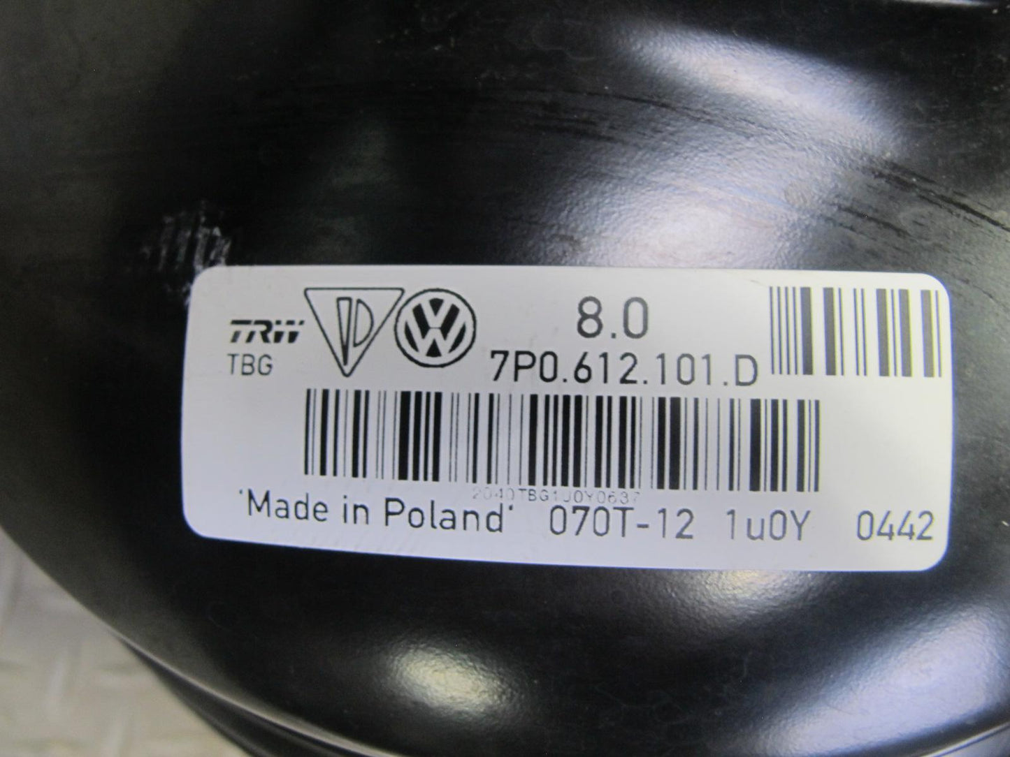 2011-2014 Porsche Cayenne S 958 Brake Booster W/ Master Cylinder & Reservoir