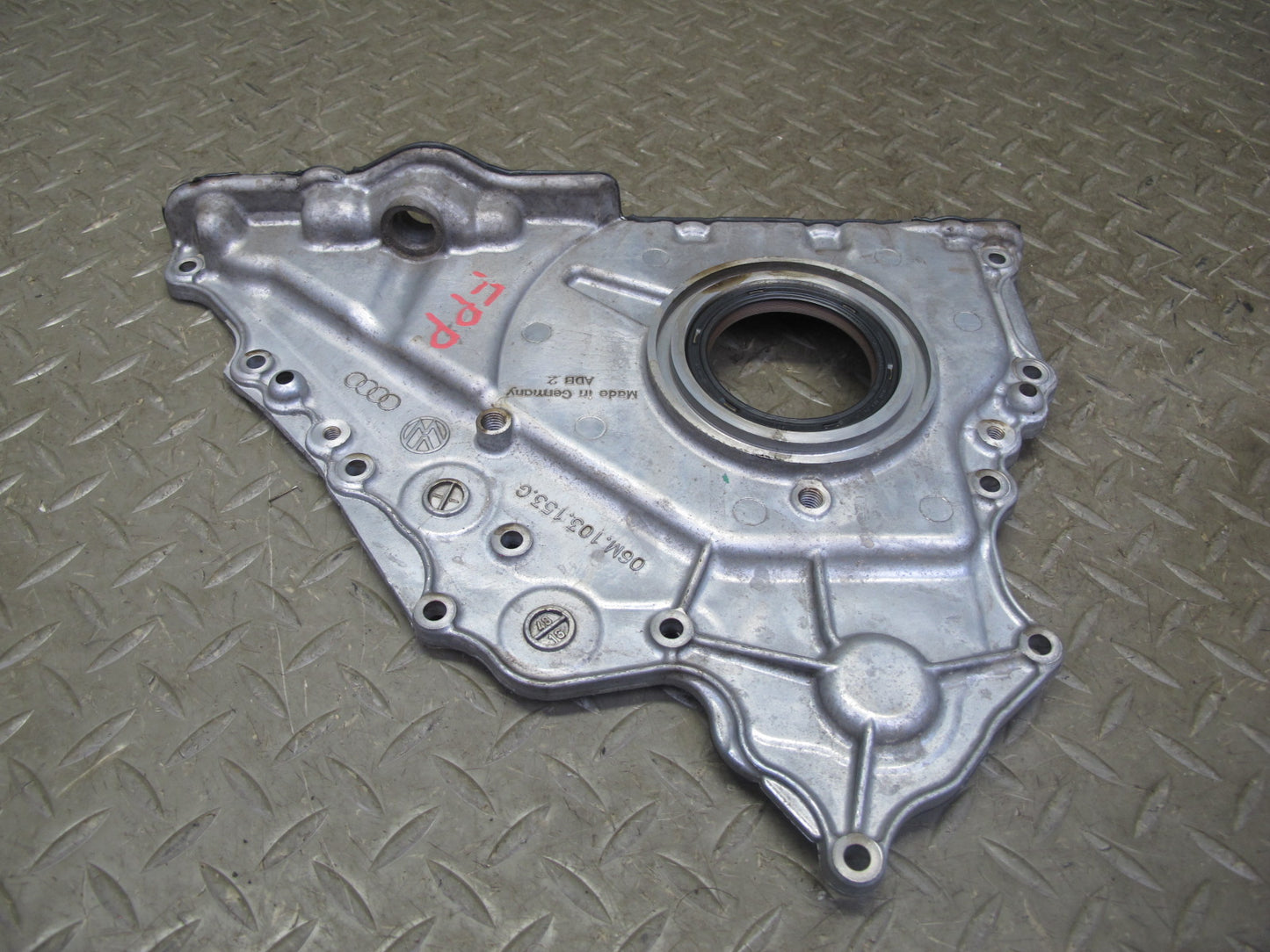 17-23 Porsche Panamera 971 2.9L Engine Sealing Flange Plate Cover 06M103153G