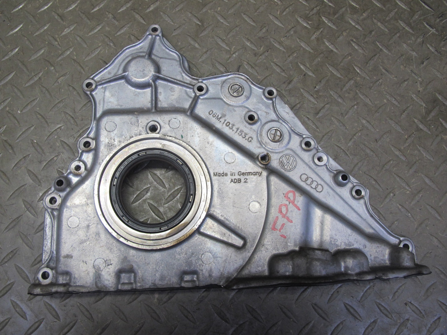 17-23 Porsche Panamera 971 2.9L Engine Sealing Flange Plate Cover 06M103153G